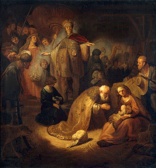05 -Rembrandt-Kerst-geboorte-van-Jezus-schilderij-Kerstmis